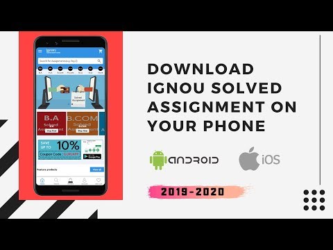 DOWNLOAD IGNOU SOLVED ASSIGNMENT IN PDF ON YOUR ANDROID/iOS DEVICE