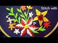 Double Layering Needle Stitch || Stitch with me || @Threadiary ||Come and Watch now 👀 🔥  ||
