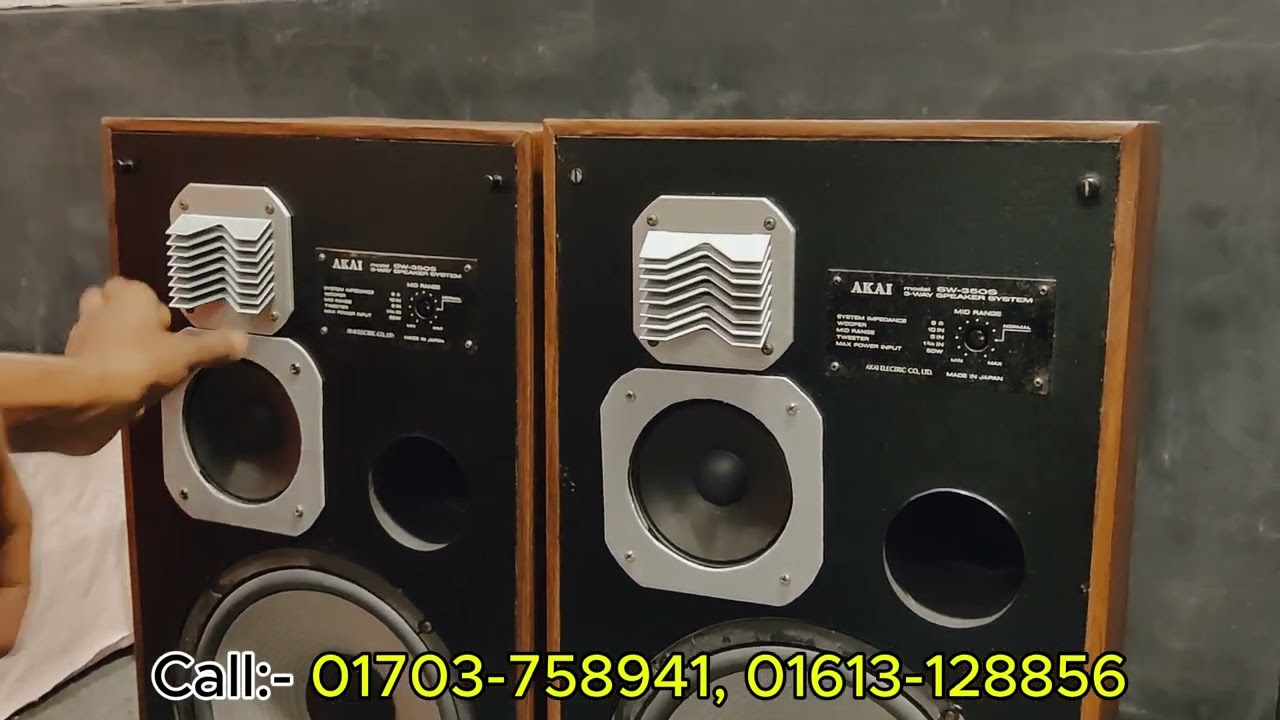 AKAI SW 350S Vintage 3 Way Speaker - YouTube