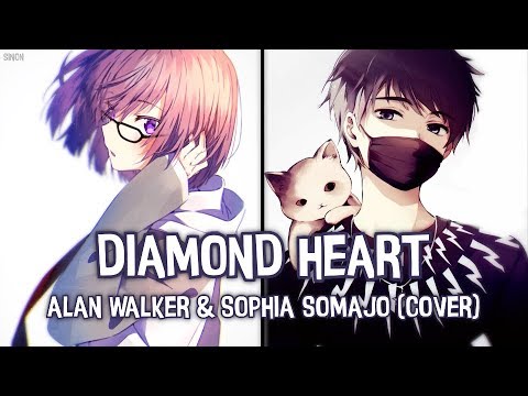 「Nightcore」→ Diamond Heart ♪ (Alan Walker feat. Sophia Somajo) LYRICS ✔︎