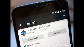 إصلاح مشكلة عدم تحديث نظام Android System WebView