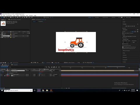 How to loop a composition in after Effects cc - Time Remapping