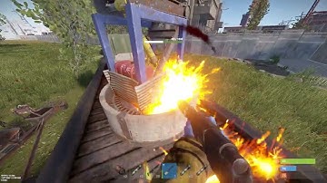 Rust - Easily loot Launch Site Elite Crates in less than 2 minutes using a Mini & ~15 incen shells