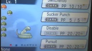 Viewing Shiny Ekans Pokemon Alpha Sapphire