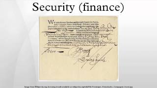 Security (finance)