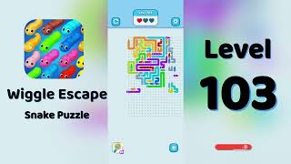 🎮 Wiggle Escape Level 103 Walkthrough | Snake Puzzle Challenge 🐍 | SolutionGuruji screenshot 4