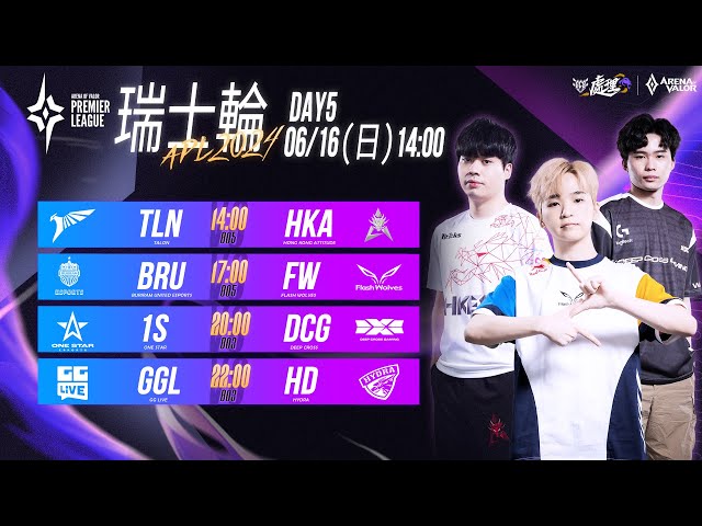 APL 2024 瑞士輪DAY5－2024/06/16《Garena傳說對決》
