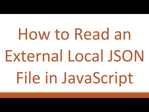 How to Read an External Local JSON File in JavaScript