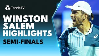 Borna Coric and Sebastian Baez Go the Distance | Winston-Salem 2023 Semi-Final Highlights