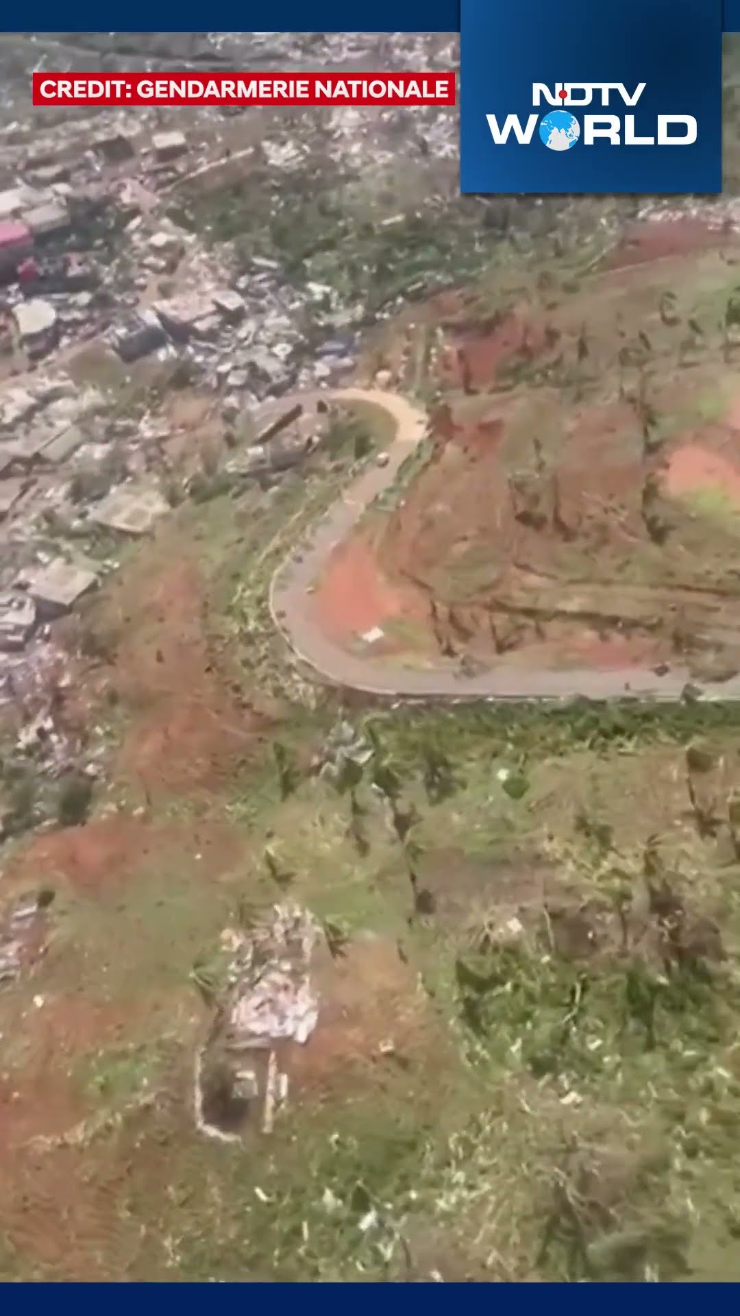 Cyclone Chido | France: Aerial View Of Damage Caused By Cyclone Chido In Mayotte