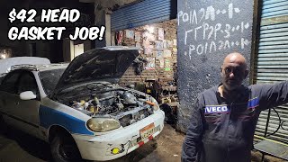 Exploring an Egyptian Mechanic's Auto Garage | $42 Head Gasket Job!