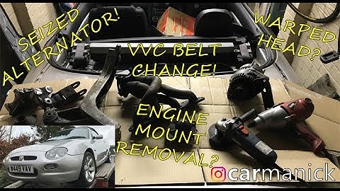 PROJECTcar / MGF VVC - Webisode 4 - Engine Mount, VVC Belt and Water Pump