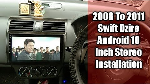 10 Inch Android Stereo 2/16GB Installed In Old Swift Dzire