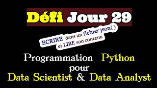 #python_jour29 👩🏾‍💻 :  COMMENT  𝗘́𝗰𝗿𝗶𝗿𝗲 𝗱𝗮𝗻𝘀 𝘂𝗻 𝗳𝗶𝗰𝗵𝗶𝗲𝗿 𝗝𝗦𝗢𝗡, 𝗲𝘁  L𝗶𝗿𝗲 𝘀𝗼𝗻 𝗰𝗼𝗻𝘁𝗲𝗻𝘂 ?