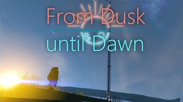 Space Tether on a Planet | Dawn/Dusk time lapse | Space Engineers