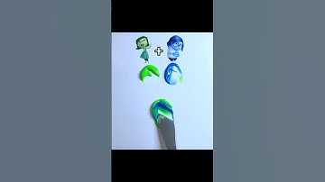 Satisfying color mixing ASMR (inside out 2) #shorts #insideout #insideout2 #colormixing