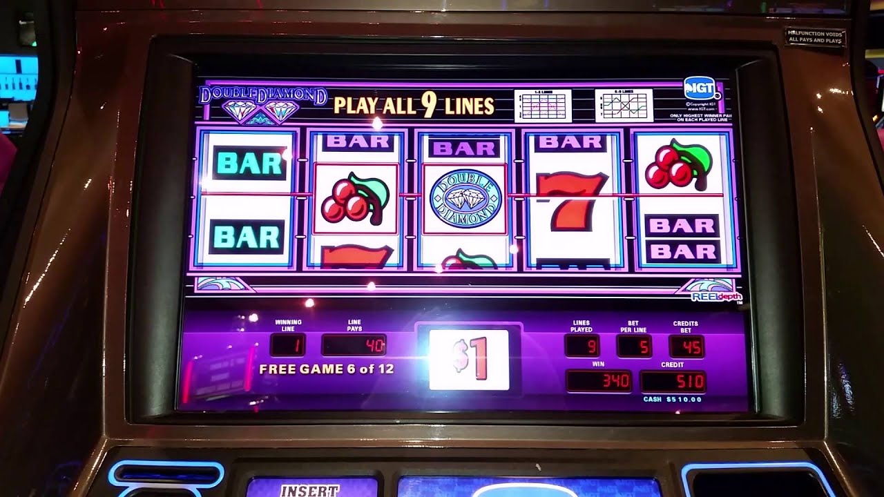 Double Diamond slot bonus high limit $45 max bet! - YouTube