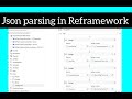 Json parsing in Reframework performer and dispatcher Demo