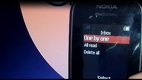 how to delete inbox messages in nokia 105 ss mobile !! nokia 105 me inbox message delete kaise kare