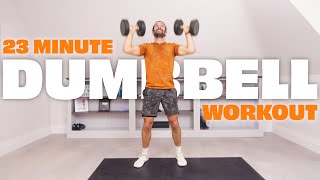 23 Minute Dumbbell Hiit Workout | The Body Coach TV