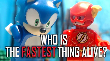 Who is faster between Sonic and the flash?