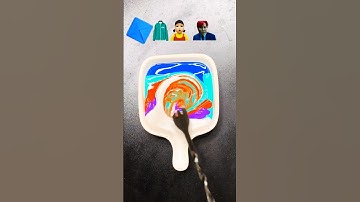 Guess the mixed color of Squid Game 2 #squidgame2 #오징어 게임 #satisfying #asmr #colormixing #col