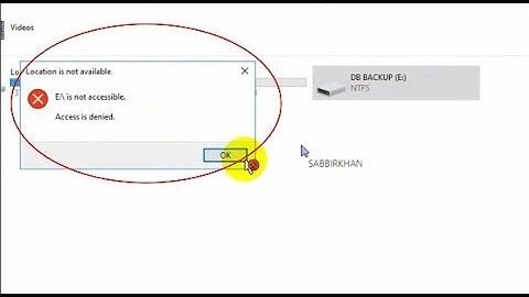 How to fix disk not accessible (100% Working)