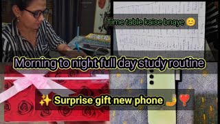 Full day study routine (morning to evening study routine)! how make perfect timetable 📚 !