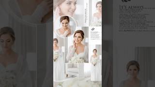 😍 Modern Wedding Collage Design #photoshop #tutorial #wedding #photography #latest