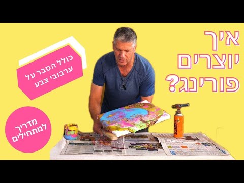 וִידֵאוֹ: איך לקשור צבע עם צבעי מאכל (עם תמונות)