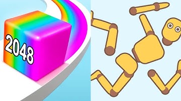 Jelly Run 2048 VS RagdollBreak Gameplay IOS Android