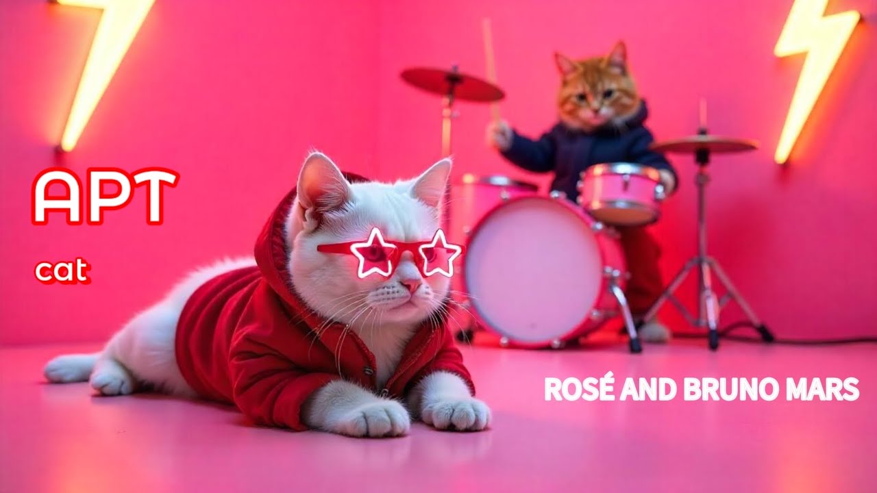 ROSÉ AND Bruno Mars - APT. ( New Cat Parody )아파트고양이 패러디 🇺🇸🇰🇷 #cat#apt ROSÉ AND Bruno Mars - APT. ( New Cat Parody )아파트고양이 패러디 🇺🇸🇰🇷 #cat#apt