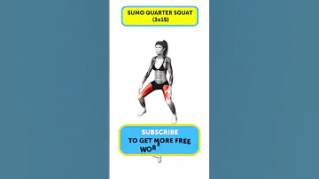 Do sumo quarter squats to build muscle and lose weight #shorts