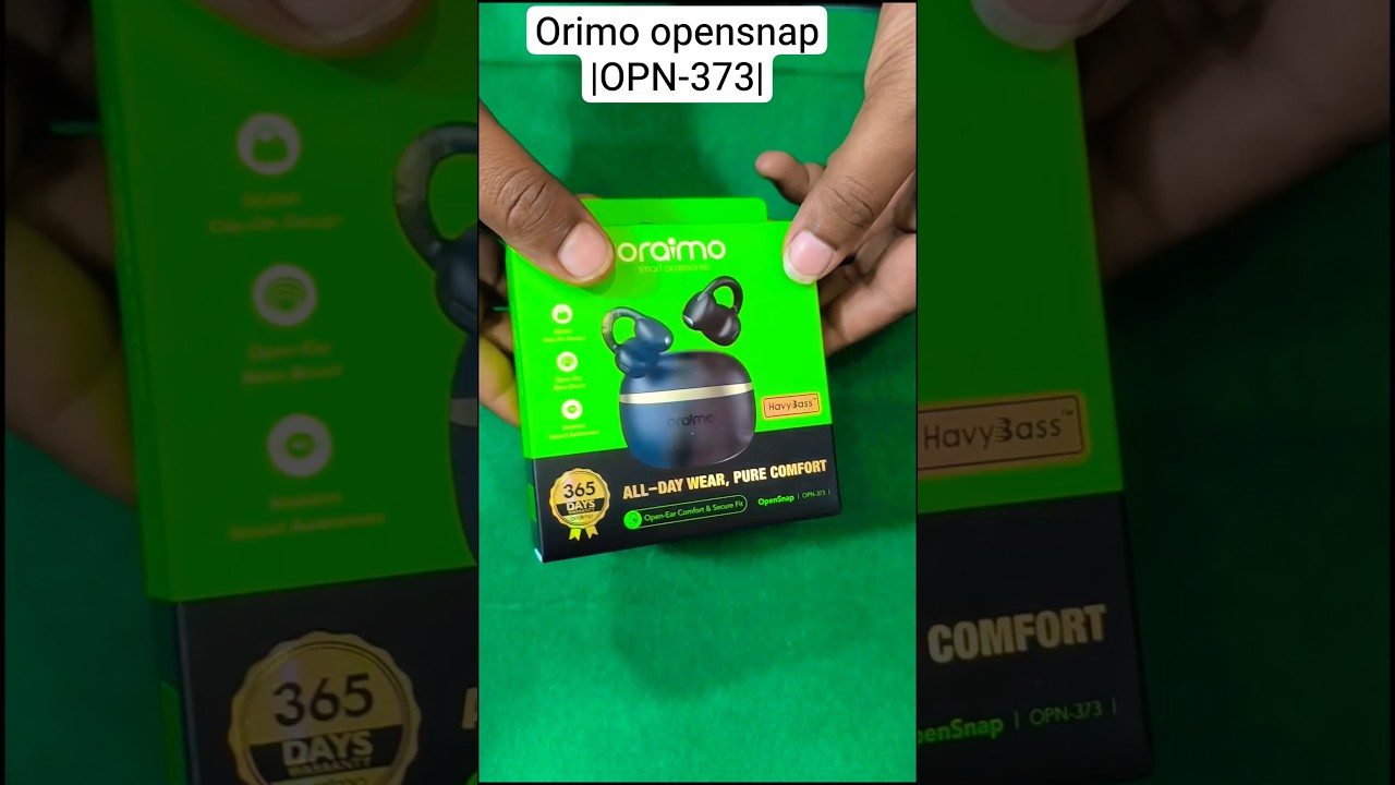 Oraimo OPN-373 OpenSnap Clip-on True Wireless Open Ear Secure Earbuds