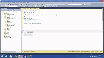 18.SQL Server Tutorial -Telugu (SP with output parameters,System Defined Sp)