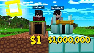 ถ้าเกิด!! บ้านจิ๋ว $1 เหรียญ VS บ้านจิ๋ว $1,000,000 เหรียญ - Minecraft คนรวยคนจน