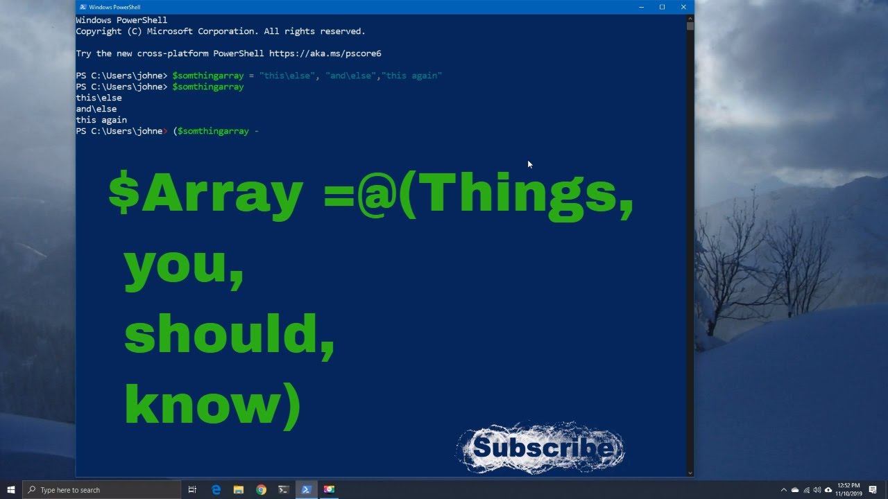 Powershell Split String To Array