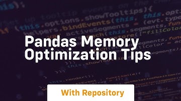 Pandas memory optimization tips