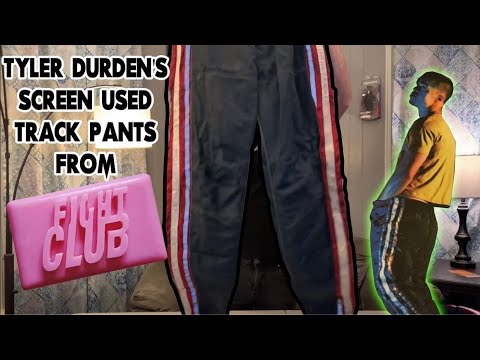 UNBOXING TYLER DURDEN'S SCREEN WORN TRACK PANTS FROM FIGHT CLUB ...