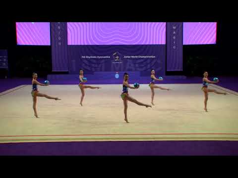 Japan JPN 2023 Rhythmic Junior Worlds Qualifications 5BA Group 