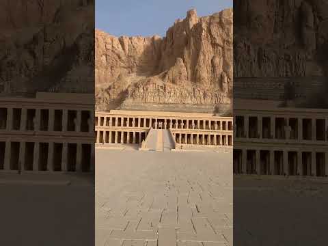 طلعة معبد حتشبسوت بالأقصر كما لما تراها من قبل