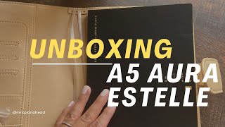 Unboxing of A5 Aura Estelle Vertical Classic planner