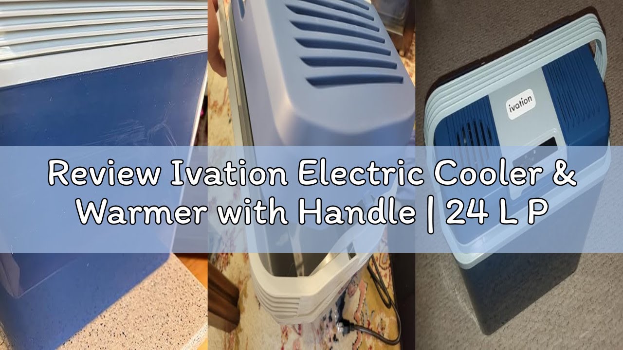 Review Ivation Electric Cooler & Warmer with Handle | 24 L Portable Thermoelectric Fridge for Vehicl