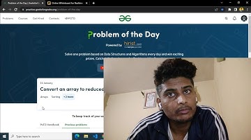 Array Based Question | Convert an array to reduced form | GeeksforGeeks | Problem of the day 🔥