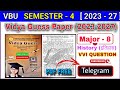 VBU SEM 4 Major - 8 History Vidya Guess Paper (2023-2027) PDF FREE On Teligram