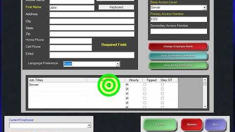 Add/Edit Employee in Microsale