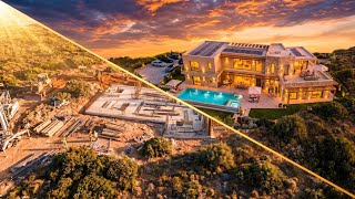 What If You Watched a Villa Build Itself (AI Drone Timelapse)