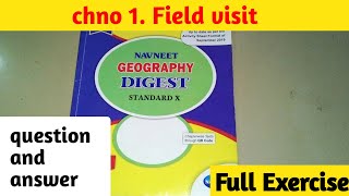 class 10 chapter no 1 field visit geography Digest /question and answer complete