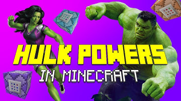 How to get Hulk Powers with Command Blocks