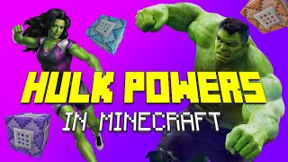 How to get Hulk Powers with Command Blocks